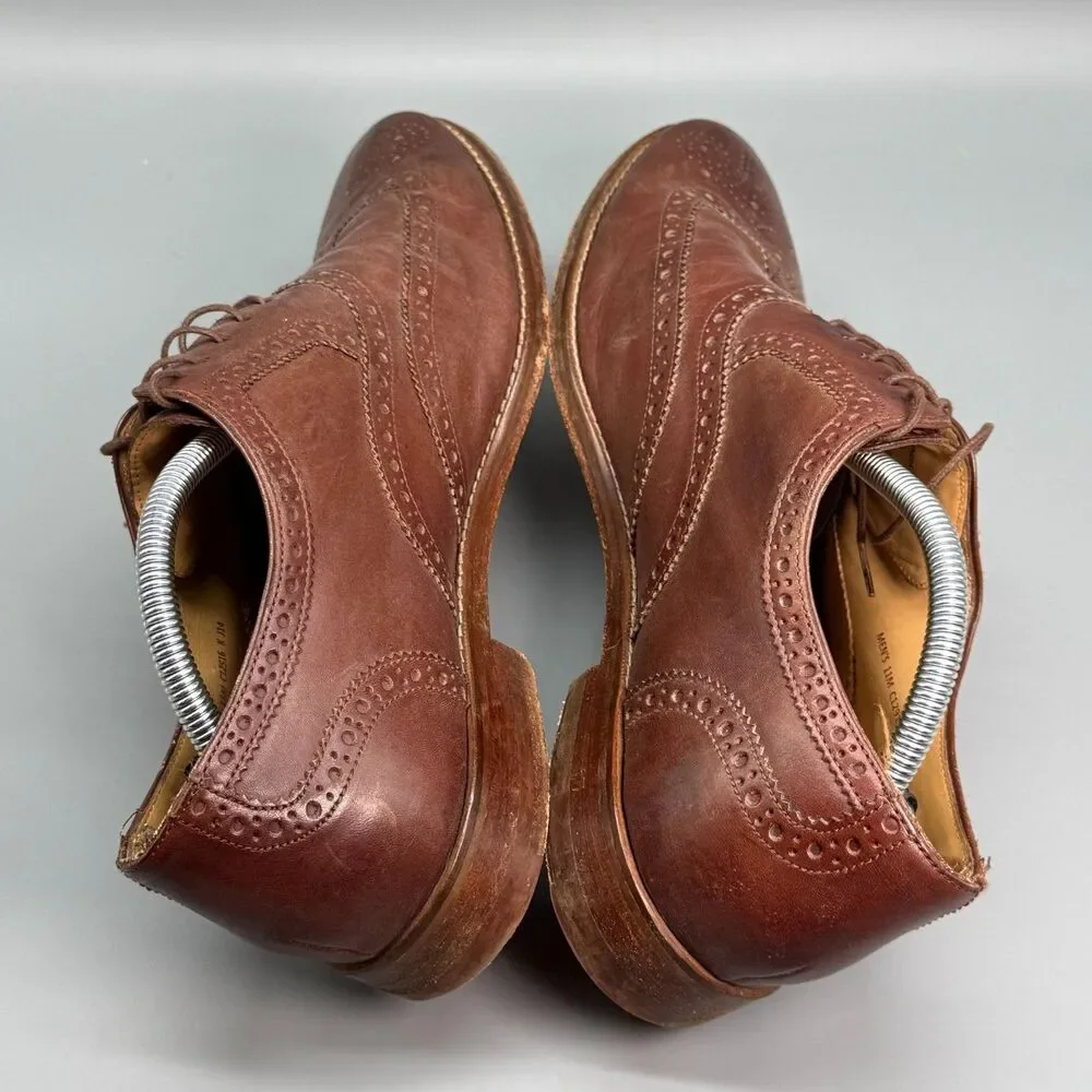 Cole Haan Grand OS Men's 11 Brown Leather Lace-Up Wingtip Oxfords Shoes